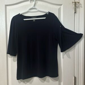 Grace size medium navy split bell short sleeve NWOT